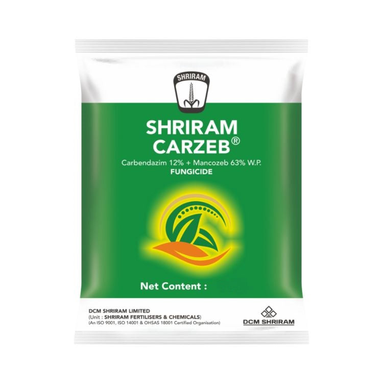 DCM Shriram Carzeb (Carbendazim 12% + Mancozeb 63% WP) Fungicide