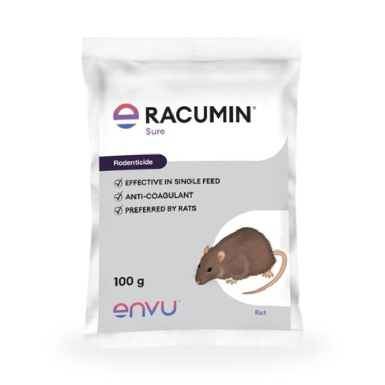 Bayer envu Racumin Sure (Bromadiolone 0.005% RB) Rodenticide (Cake)