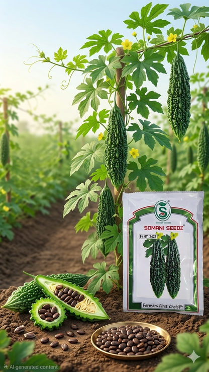 Somani F1 Hybrid Bittergourd -  2425 Seeds