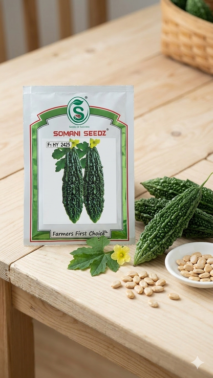 Somani F1 Hybrid Bittergourd -  2425 Seeds