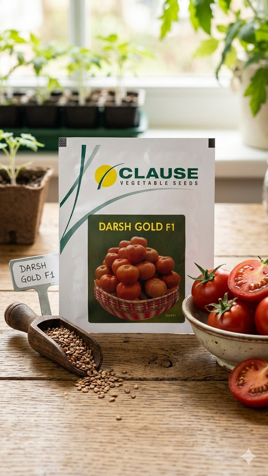 HM Clause Darsh Gold F1 Hybrid Tomato Seeds 10gm