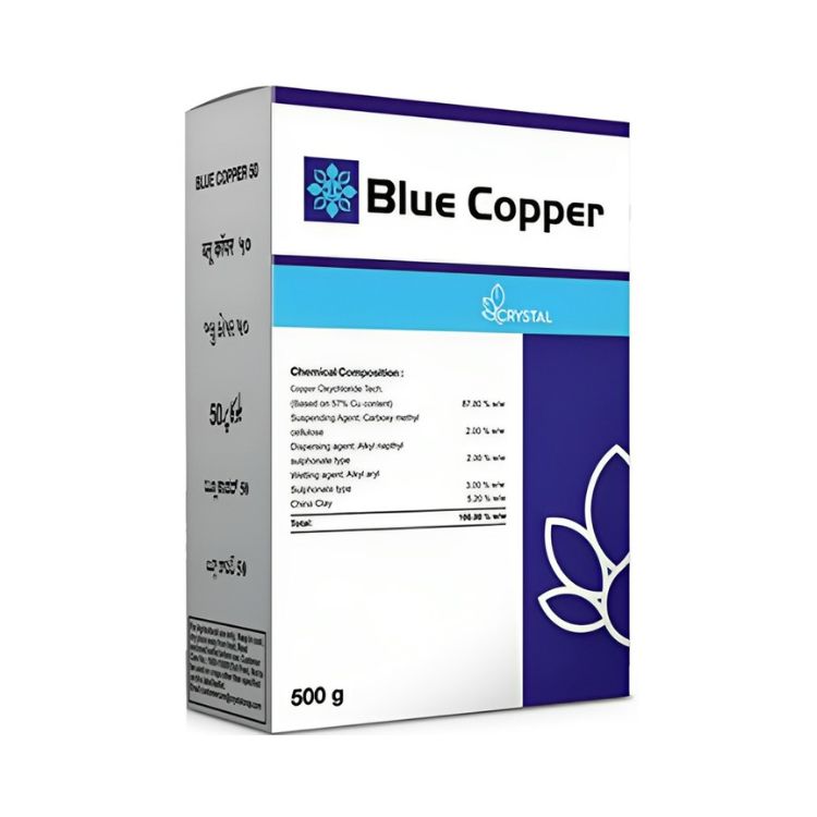 Crystal Blue Copper (Copper Oxychloride 50% WP) Fungicide