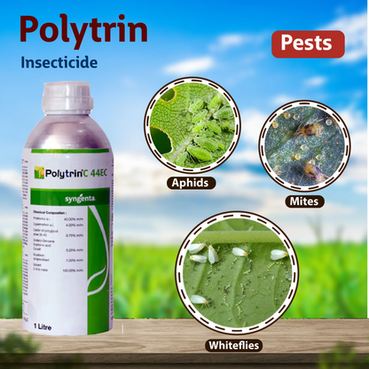 Syngenta Polytrin C 44 EC Insecticide (Profenofos 40% + Cypermethrin 4%) - IPM Suitable