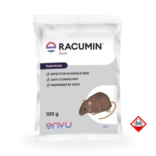 Bayer envu Racumin Sure (Bromadiolone 0.005% RB) Rodenticide (Cake)