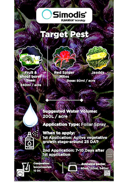 Syngenta Simodis (Isocycloseram 9.2% w/w DC) Insecticide