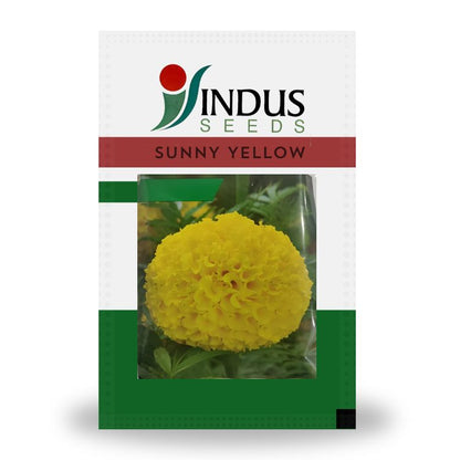 east west marigold seeds Indus Sunny Yellow F1 Hybrid Marigold Seeds – Cultree India