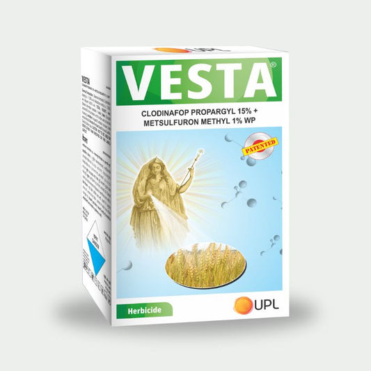 यूपीएल वेस्टा (क्लोडिनाफॉप प्रोपरगिल 15% + मेटसल्फ्यूरॉन मिथाइल 1% डब्ल्यूपी) शाकनाशी 