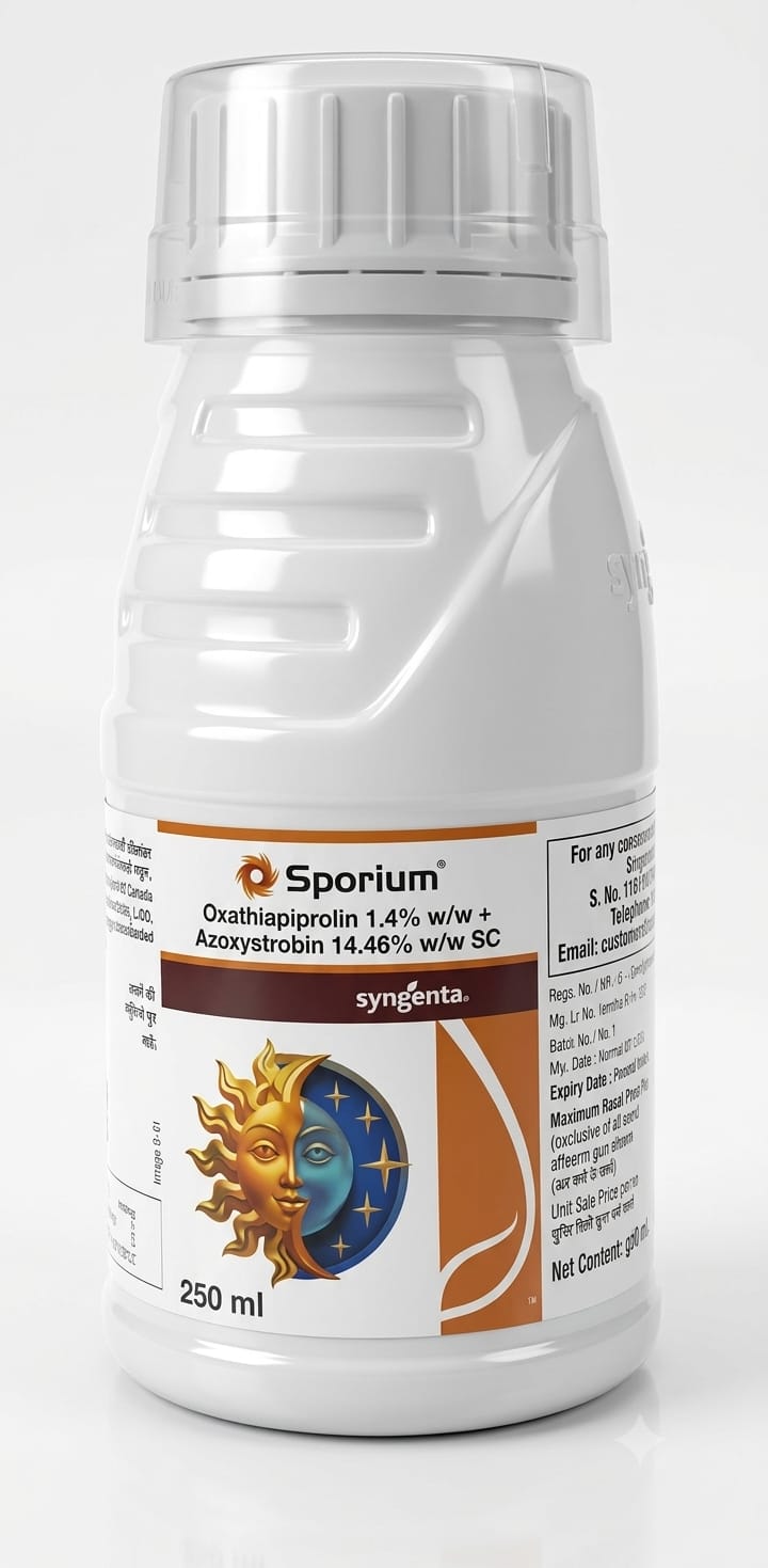 Syngenta Sporium ( Oxathiapiprolin 1.4% w/w + Azoxystrobin 14.46% w/w SC ) fungicide