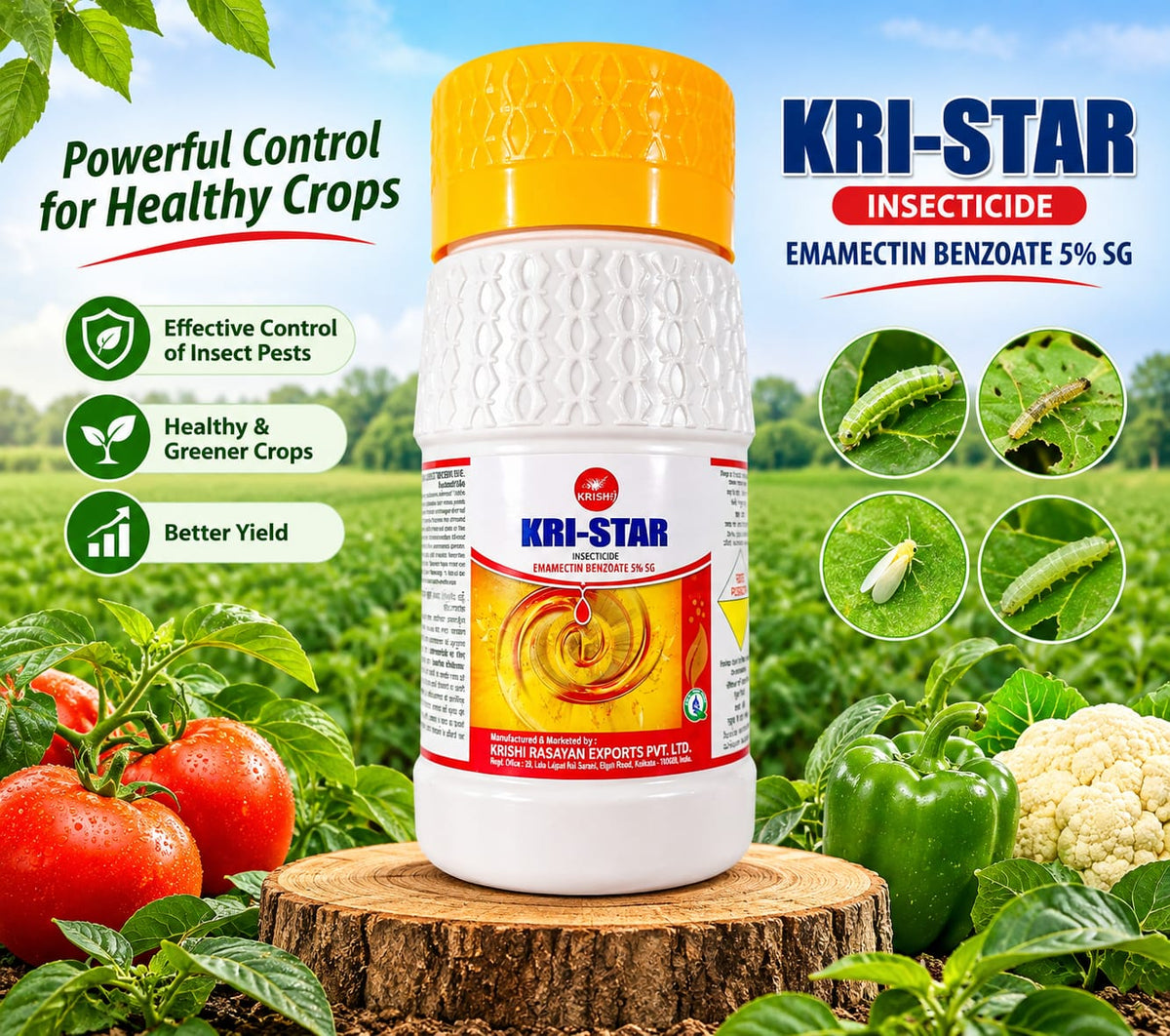 Krishi Rasayan Kri-Star ( Emamectin Benzoate 5% SG ) Insecticide